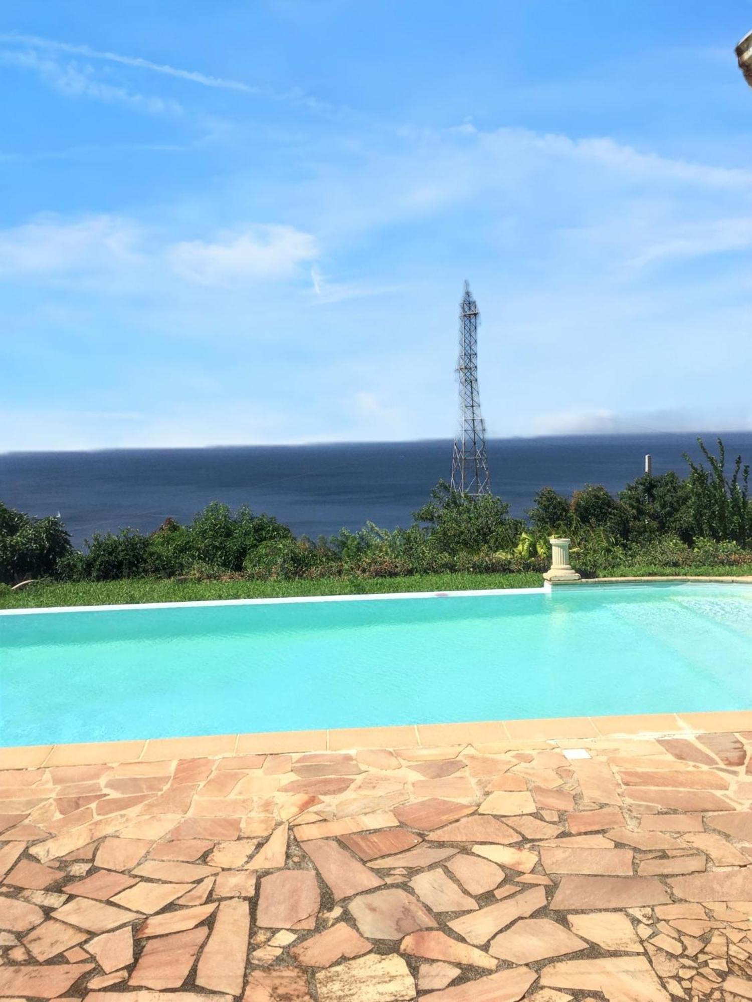 Villa Enchantee Avec Vue Sur Mer Et Piscine Au Carbet Le Carbet Exterior foto